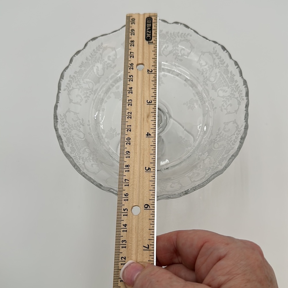 Cambridge ROSE POINT CLEAR Round Compote - Picture 14 of 16